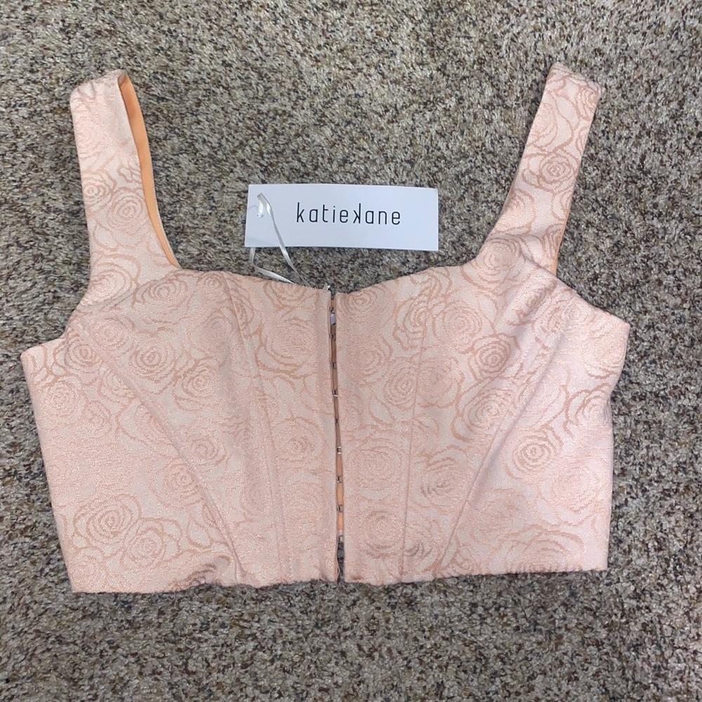 Blush corset top